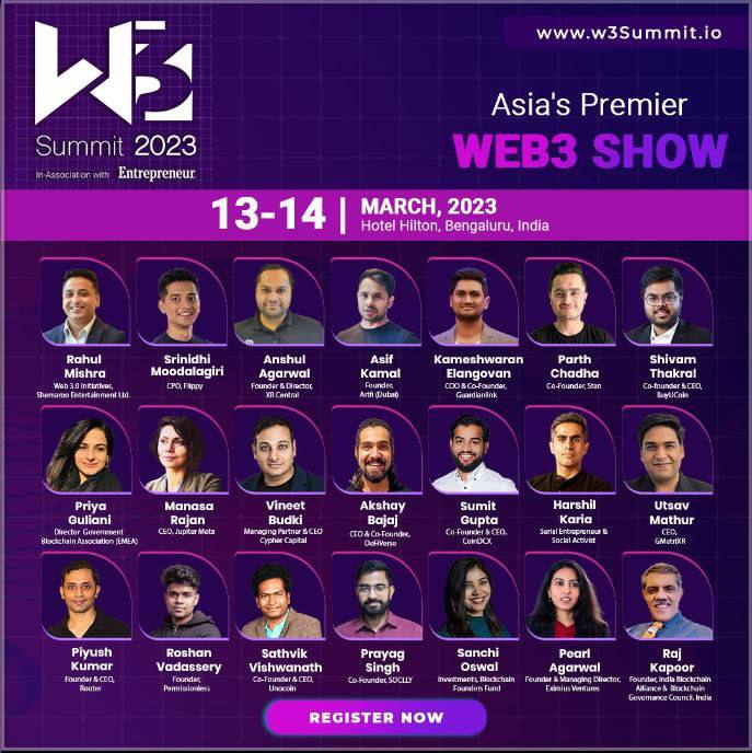 Entrepreneur Media Announces Asia’s Premier Web3 Summit in Bangalore