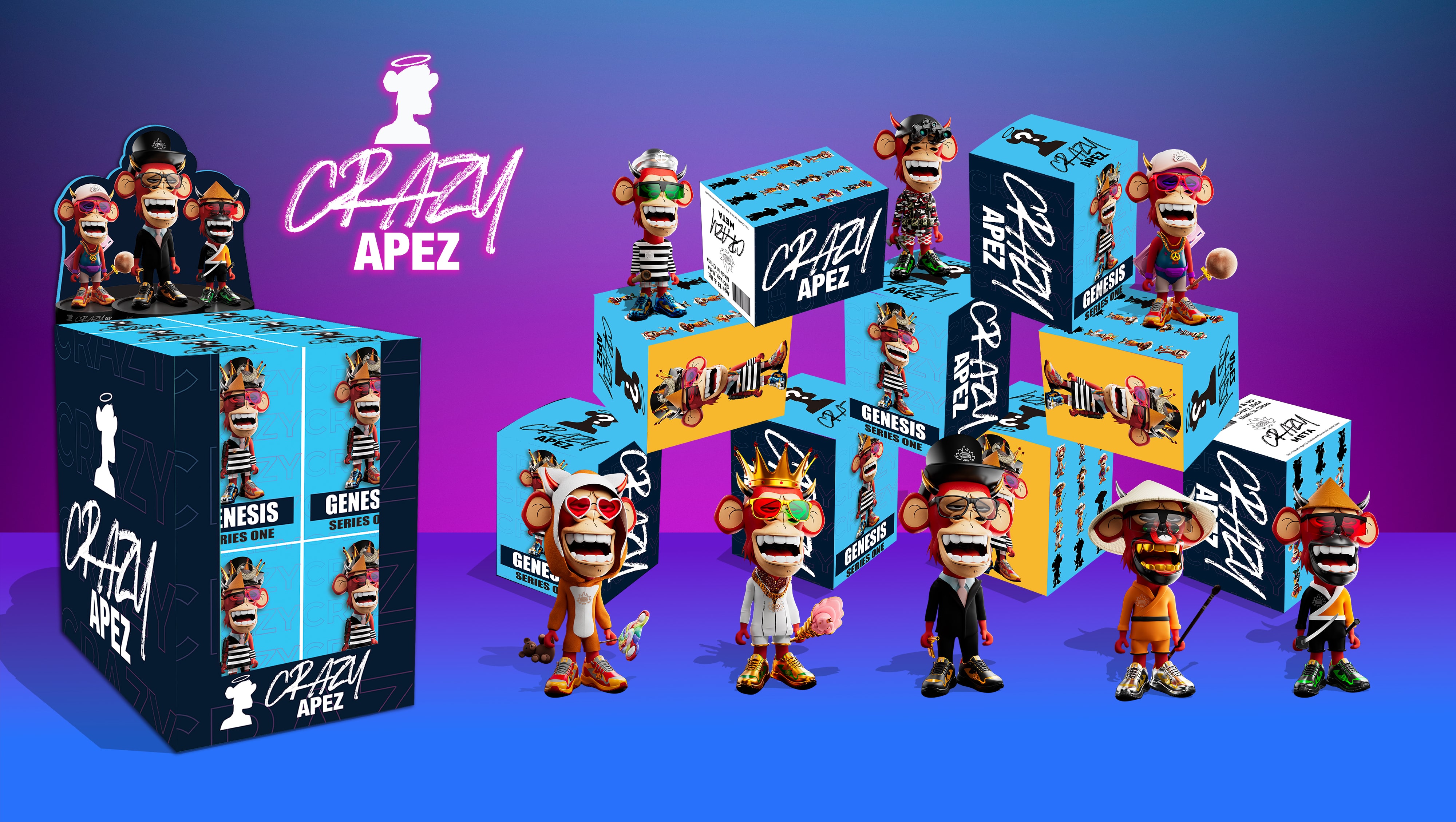 CrazyApez NFT+Mystery Box Collections