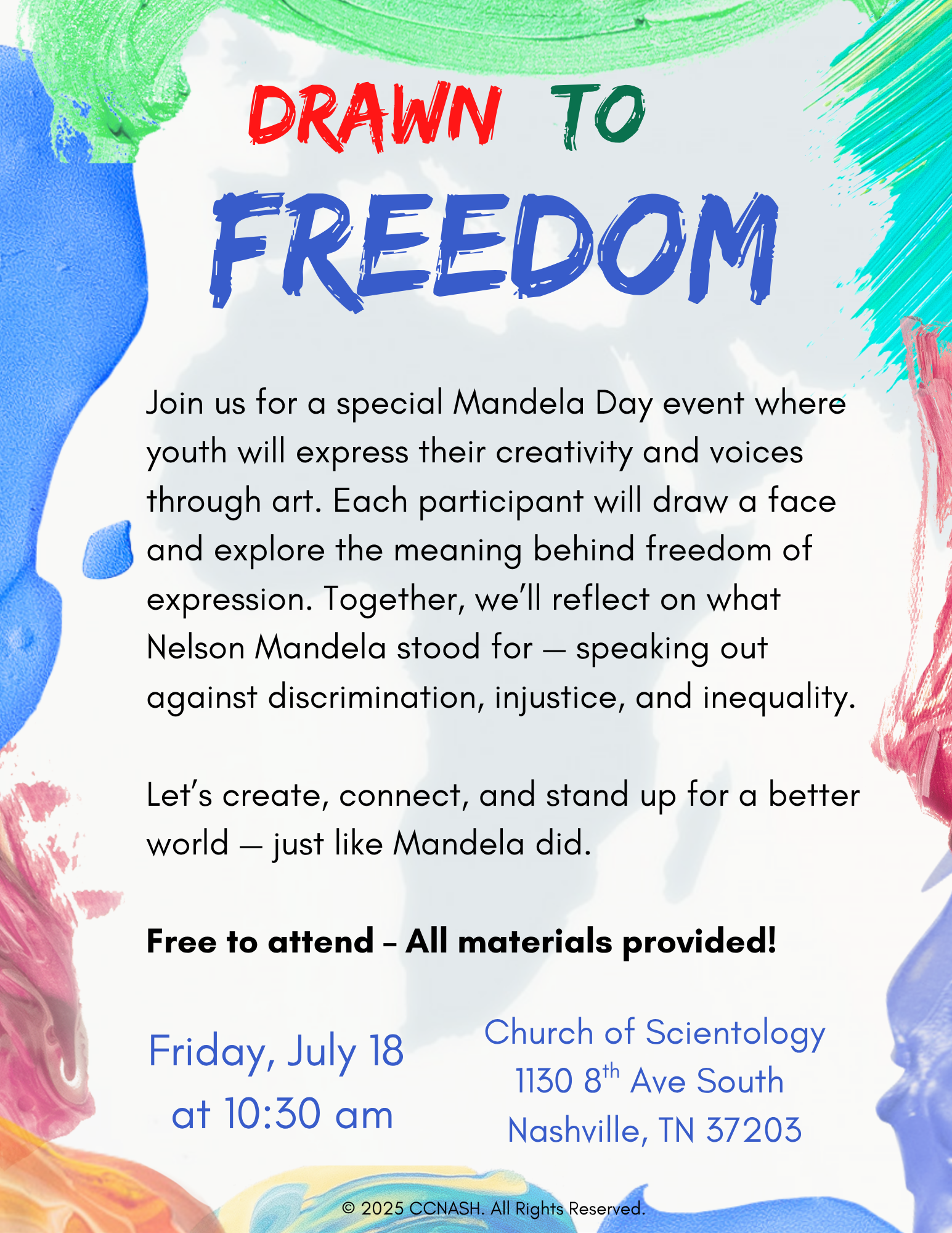 Mandela Day Inspires Nashville Youth to Take a Stand for Human Rights Through Art