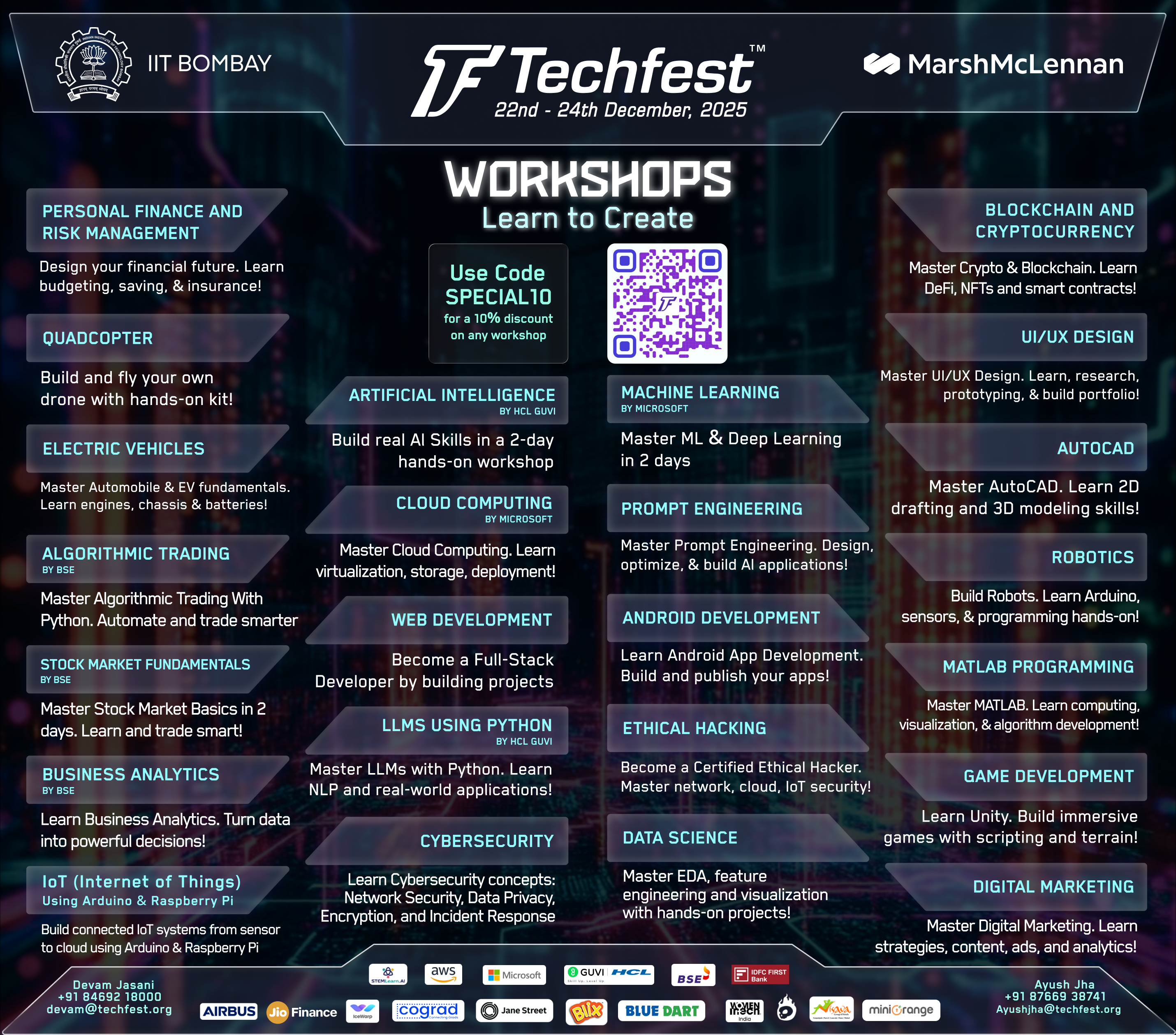 IIT Bombay’s Techfest Launches Flagship Workshops Series for for It' s 29th Edition